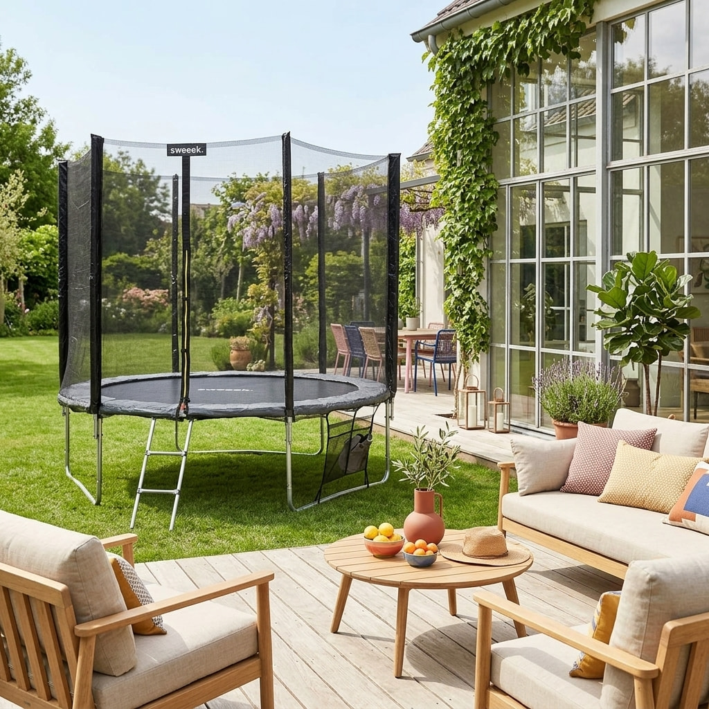 Trampoline 305cm avec pack d'accessoires MARS XXL