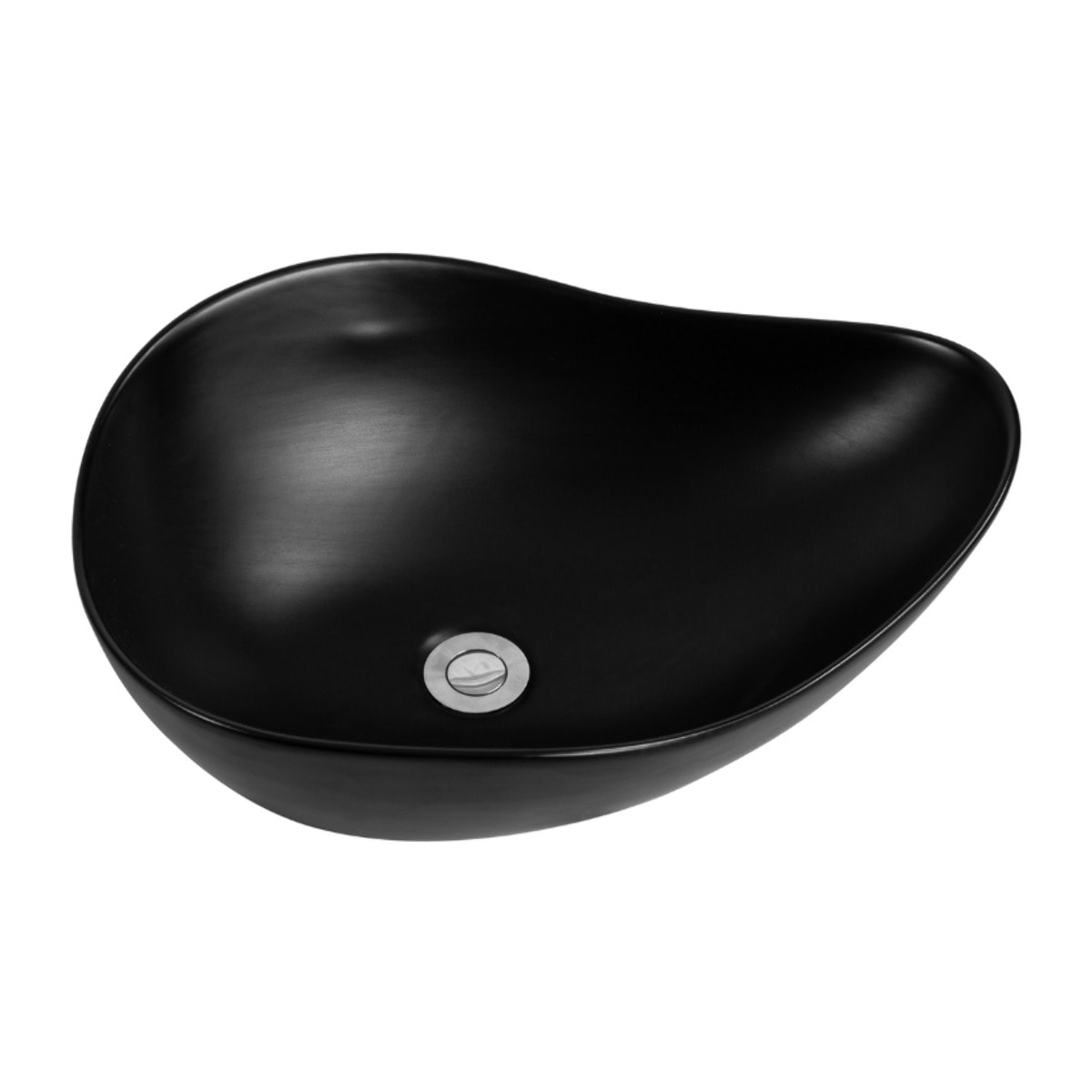 PixL 51 x 38 x 19 cm vasque à poser Infinitio, sans trop-plein, noir (CEPX5038BKM)