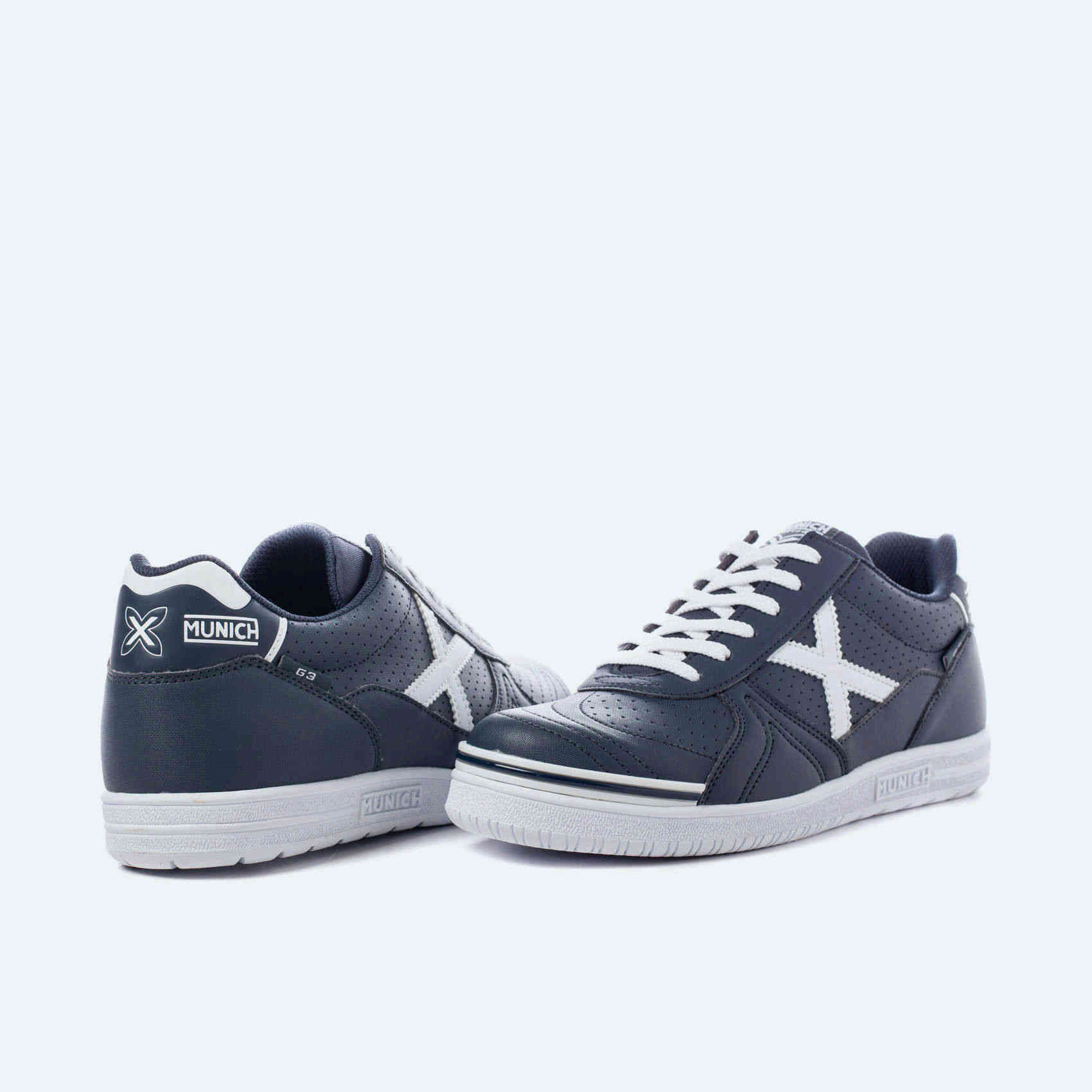 MUNICH G3 PROFIT 44 Zapatillas fútbol sala Azul Marino y Blanco