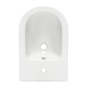 Set Integra WC sans bride + Abattant avec frein de chute en Duroplast + bidet suspendu et trop-plein, 35,5x54 cm, blanc