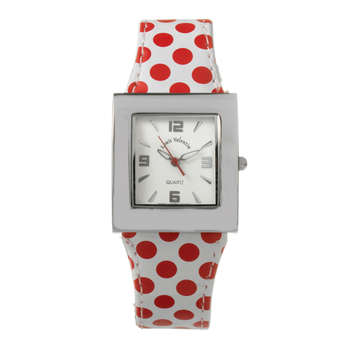 Reloj Louis Valentin LV008-BLR Mujer Analogico Cuarzo con Correa de Piel sintetica