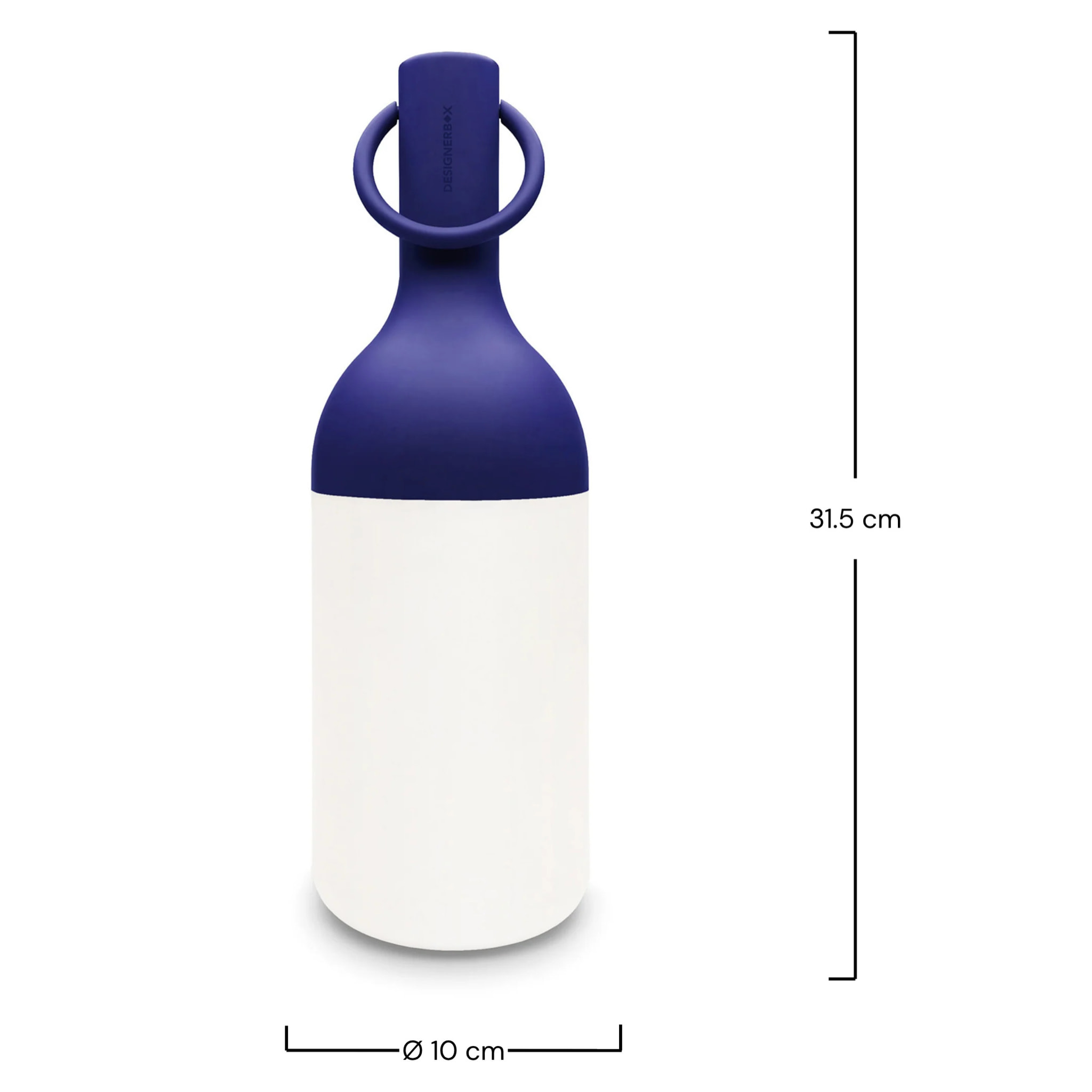 Lampe nomade en plastique bleu - Elo