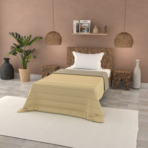 TRAPUNTINO ESTIVO BASIC PIAZZA E MEZZA, TINTA UNITA DOUBLEFACE