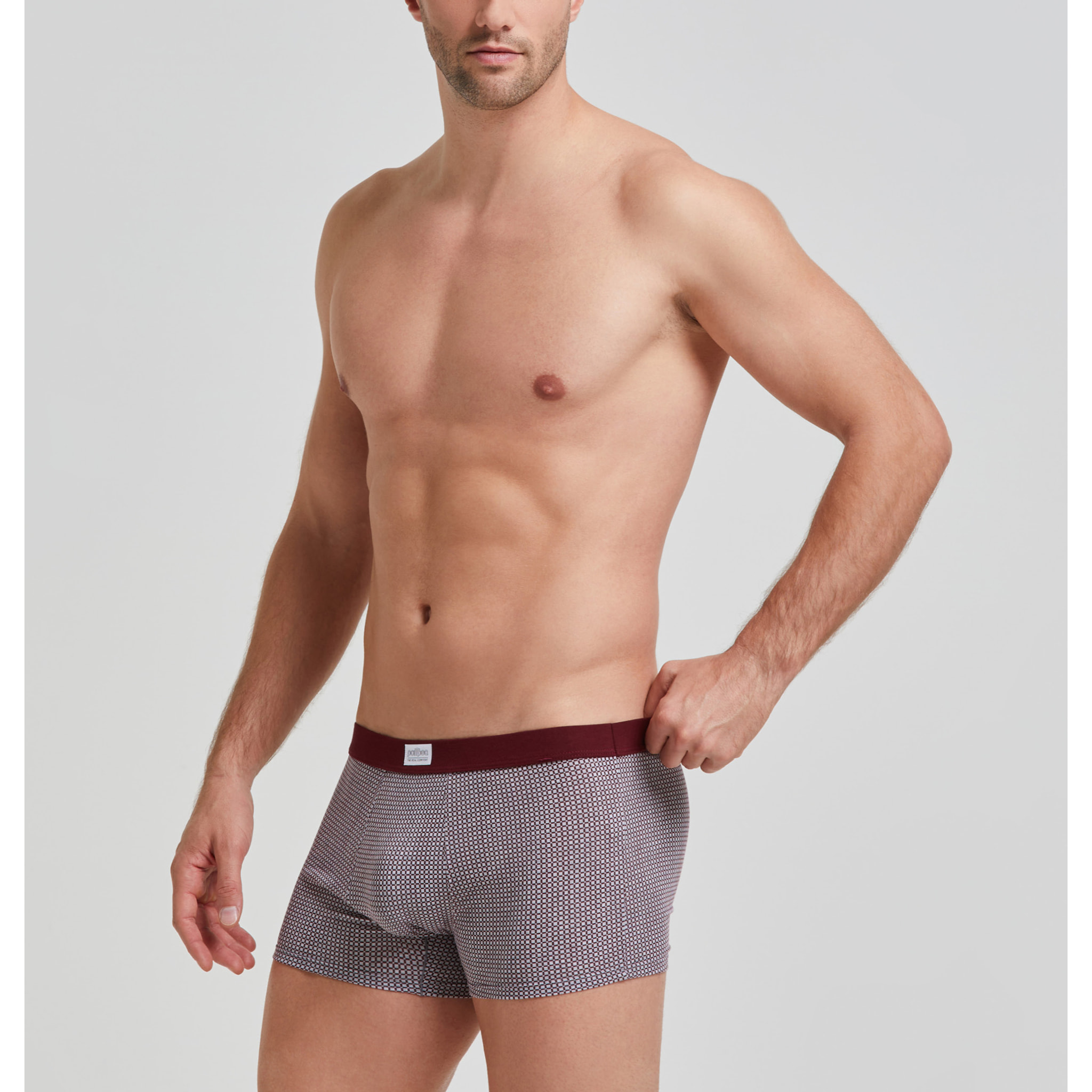 Boxer cotone motivo cravatteria