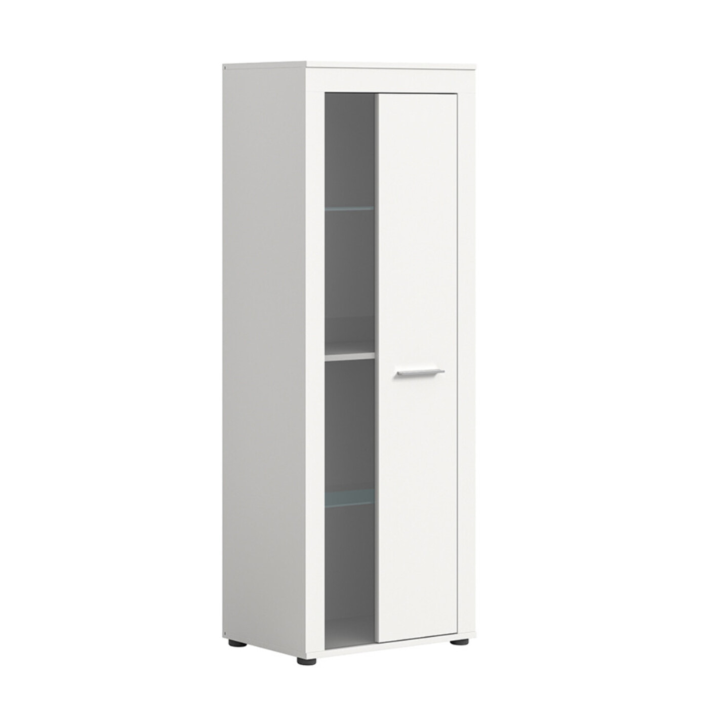 Stafford - vitrine - blanc - 2 portes - 60x159 cm - Blanc
