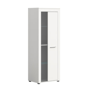 Stafford - vitrine - blanc - 2 portes - 60x159 cm - Blanc