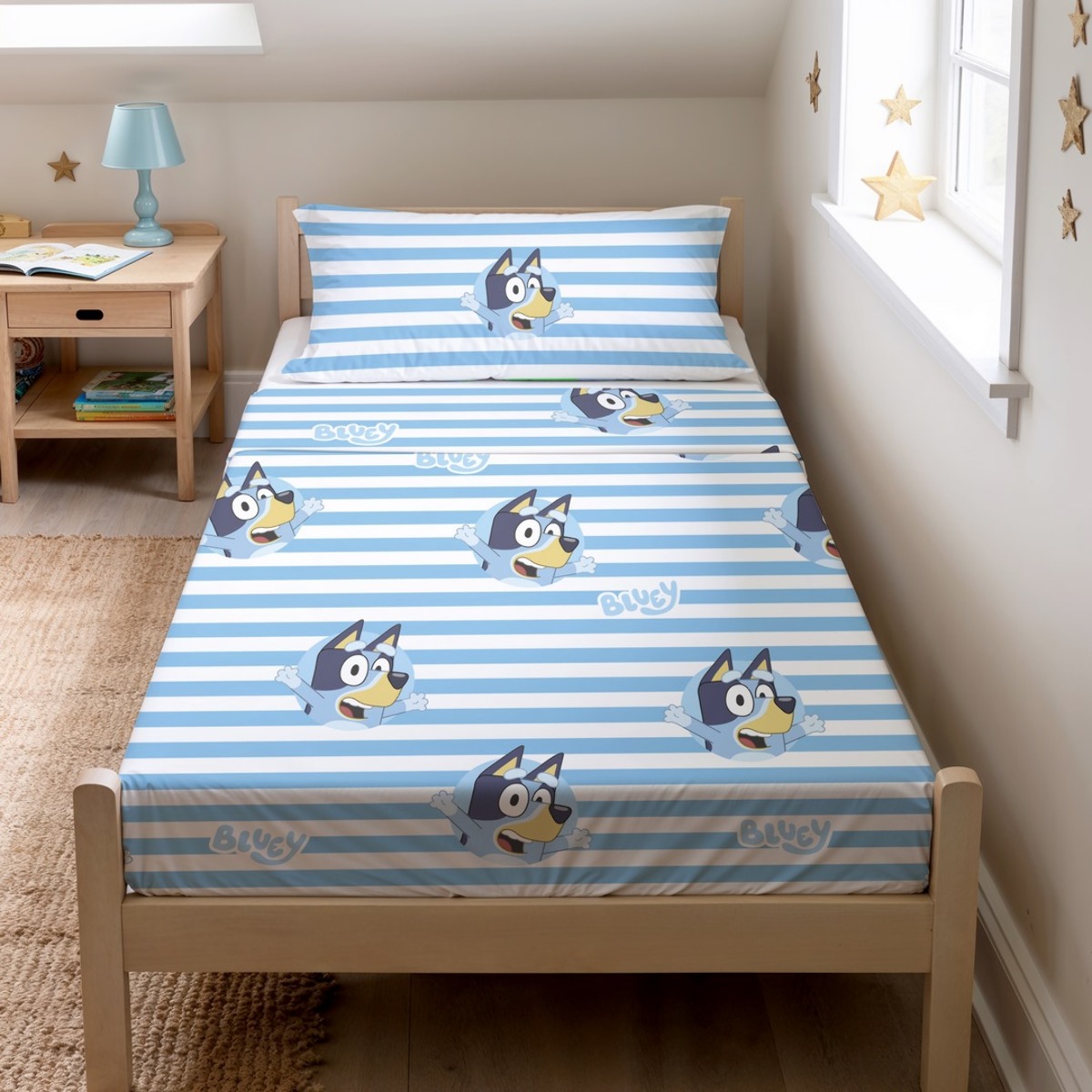 Sábana encimera BLUEY + funda almohada 45x125