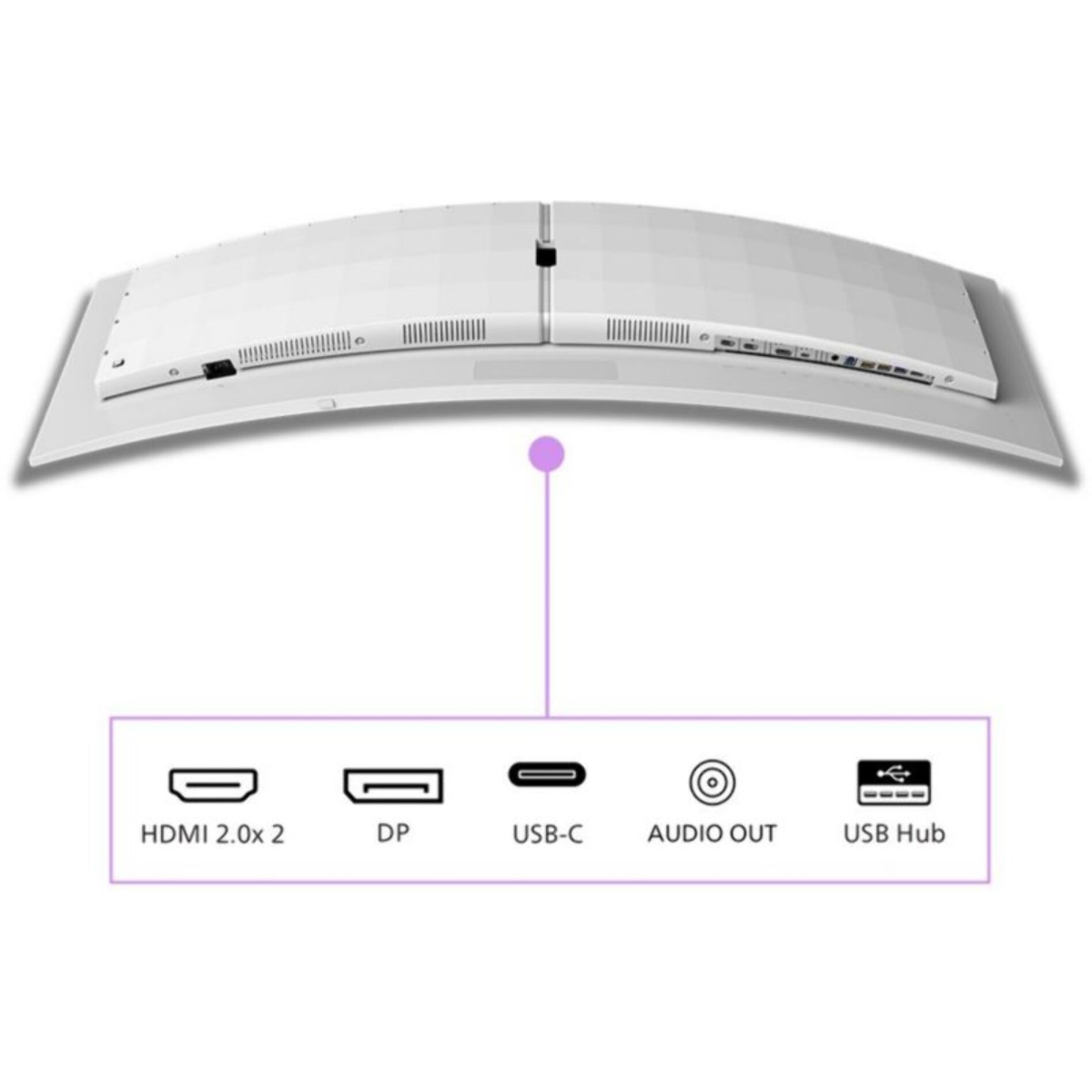 Ecran PC Gamer PHILIPS Evnia 49M2C8900L 49" Incurvé QHD 144Hz QD-OLED HDR 400 HDMI 2.1 Ambiglow