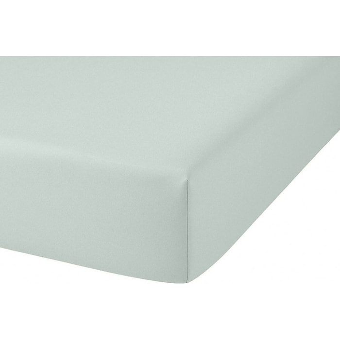 DRAP HOUSSE 2 PERS 140x190  de Coton-Bambou - BAMBOU VERT