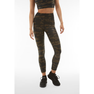 Leggings SuperFit 7/8 vita super alta stampa camouflage