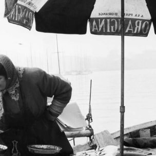 Photo ancienne de Marseille - Le marché aux poissons Toile imprimée