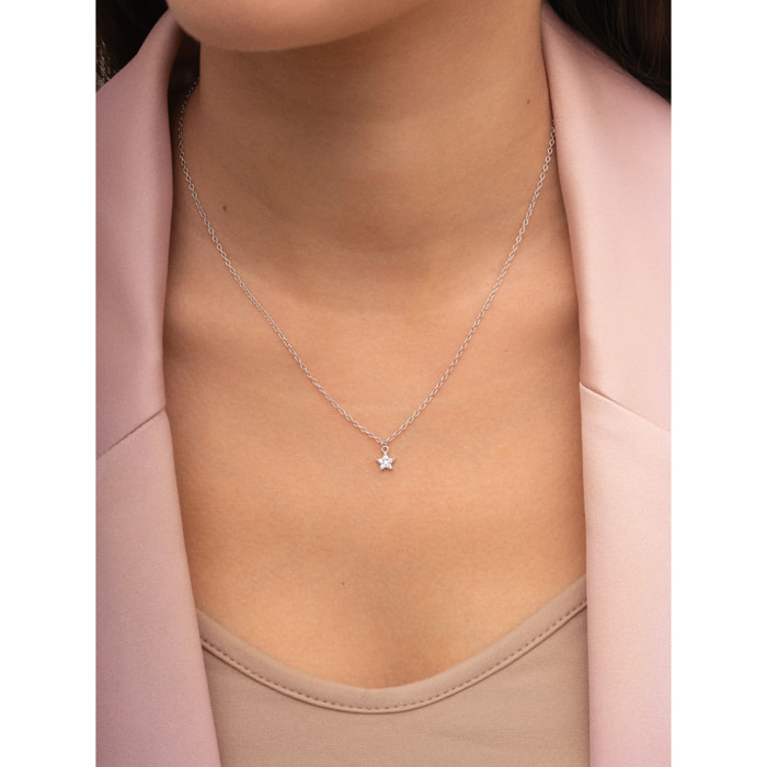 Collar Polaris Star Plata