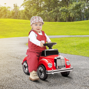 Porteur enfant voiture licence Mercedes-Benz 300S coffre butée arrière anti-basculement rouge