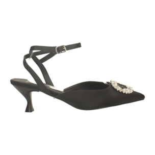 Décolleté sling back Donna Tata Italia Nero