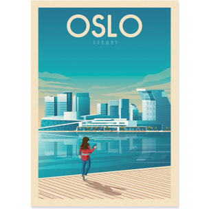Affiche - Oslo - Olahoop Travel Posters