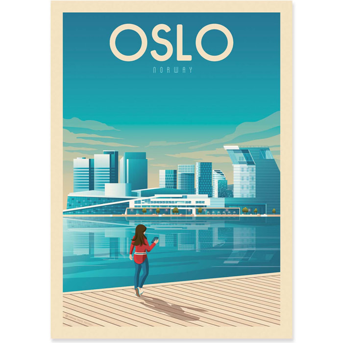 Affiche - Oslo - Olahoop Travel Posters