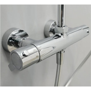 KINEDO Cabine de douche Brooklyn 90 X 90 Carré porte coulissante Gris