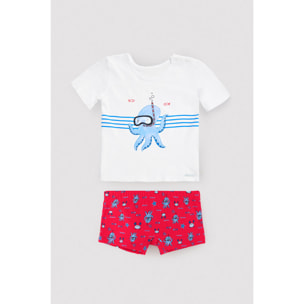 Set tessile con maglietta a maniche corte
