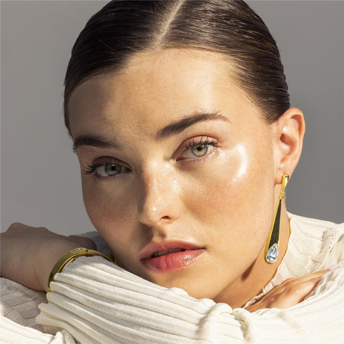 Pendientes Lux by Lux acabadoss en oro amarillo 18k