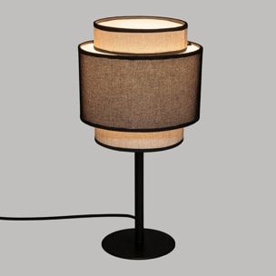 Lampe "Tika" noir H40cm