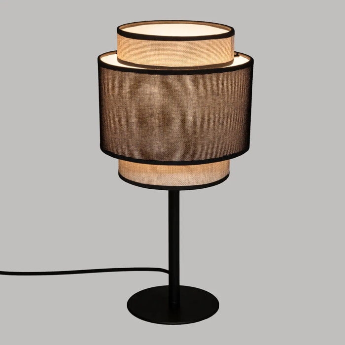 Lampe "Tika" noir H40cm