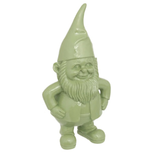 Statue nain de jardin déco extérieur Anao H.30cm résine assorti