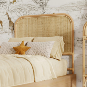Tête de lit 90 cm en rotin naturel - Grace