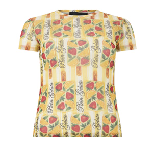 PHILIPP PLEIN Tulle Sexy Pure Fit T-Shirt Gelato