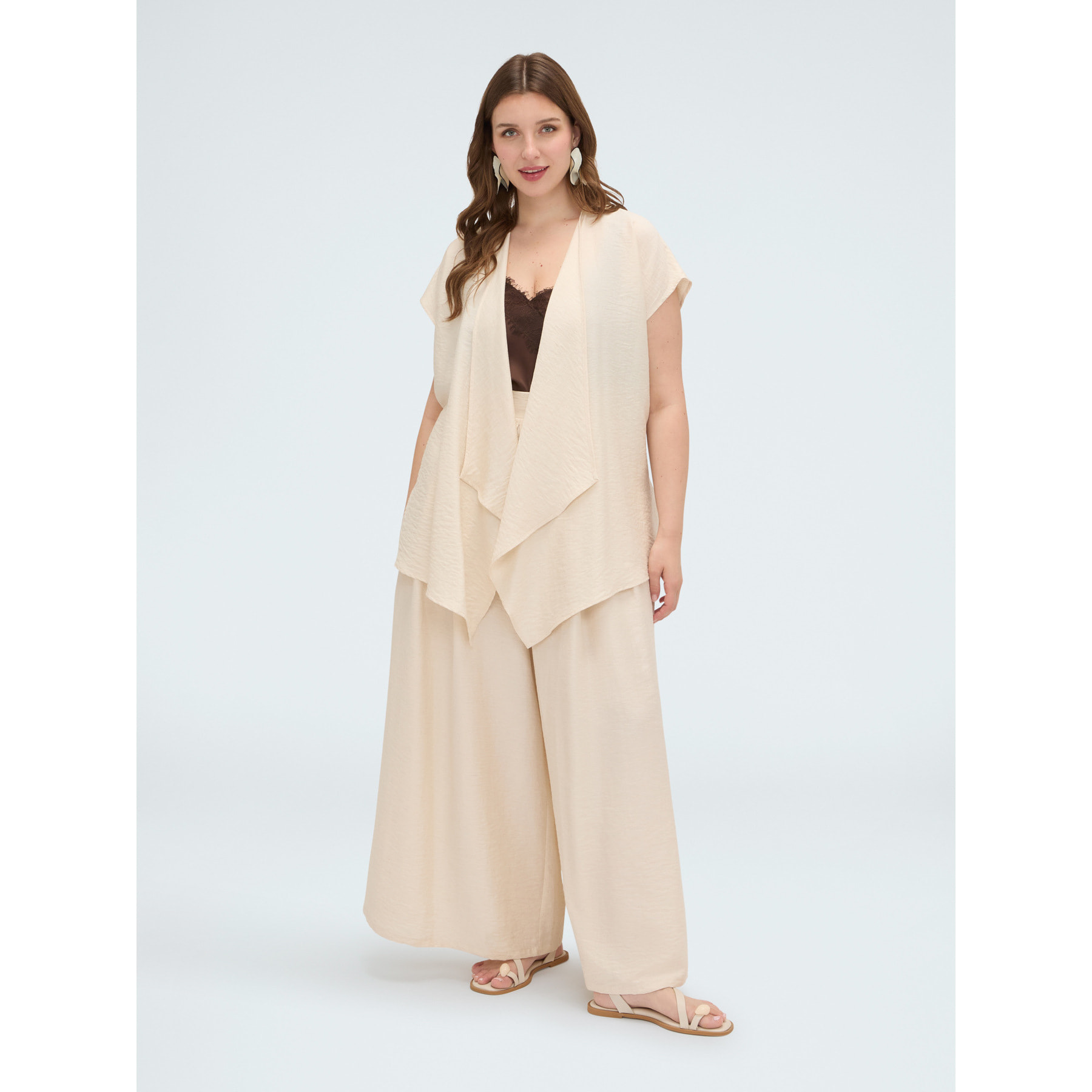 Fiorella Rubino - Kaftano smanicato - Beige