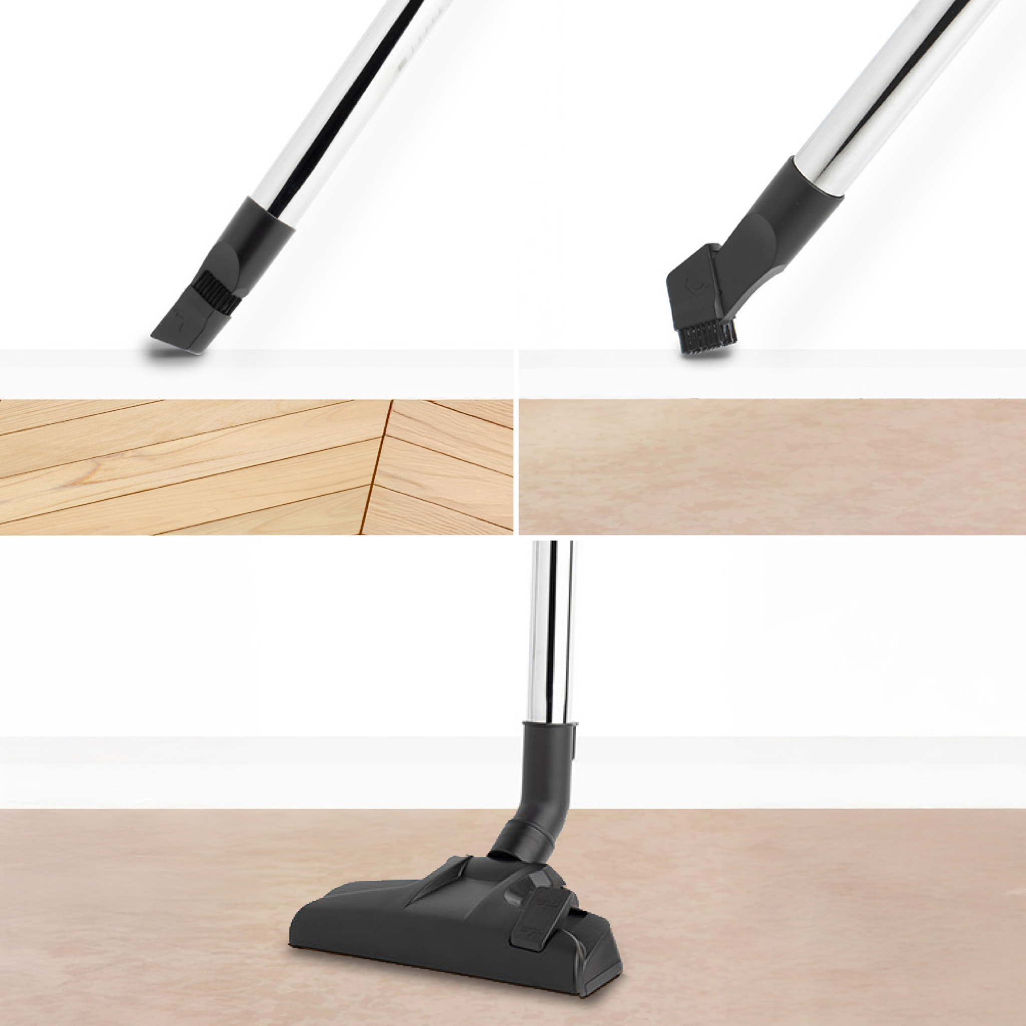 Aspirador ciclonico sin bolsa STC48 H.Koeni, con cepillo 2 en 1, filtro hepa 12, 700W