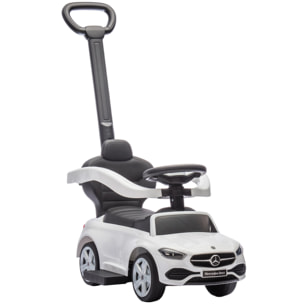 Porteur voiture enfant Mercedes-Benz classe C évolutif 18-36 mois effets sonores blanc