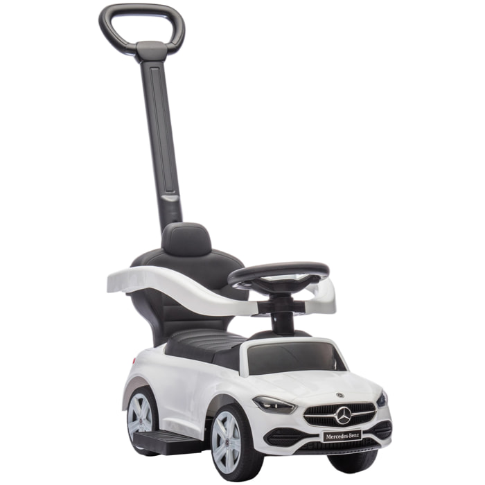 Porteur voiture enfant Mercedes-Benz classe C évolutif 18-36 mois effets sonores blanc