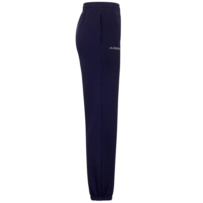 Kappa - Pantaloni Donna Blu - Logo Sea Or