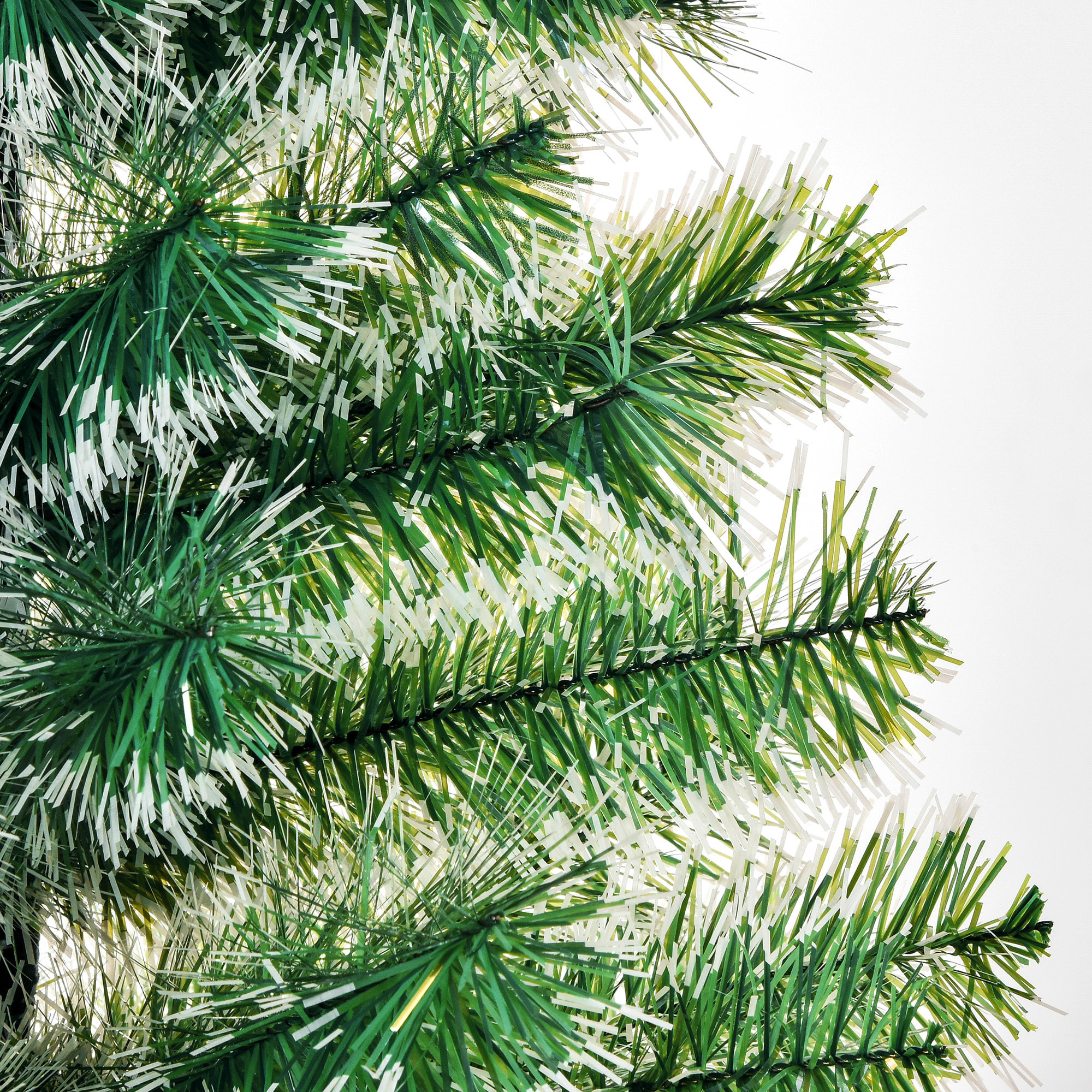 HOMCOM árbol de Navidad Artificial 150 cm con 416 Ramas Hojas de PET y Soporte de Metal Decoración Navideña para Interior Salón Fiestas Ø75x150 cm Verde
