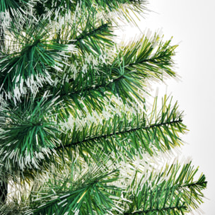 HOMCOM árbol de Navidad Artificial 150 cm con 416 Ramas Hojas de PET y Soporte de Metal Decoración Navideña para Interior Salón Fiestas Ø75x150 cm Verde