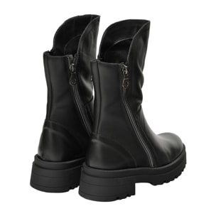 Stivaletti in vera pelle con doppia lampo