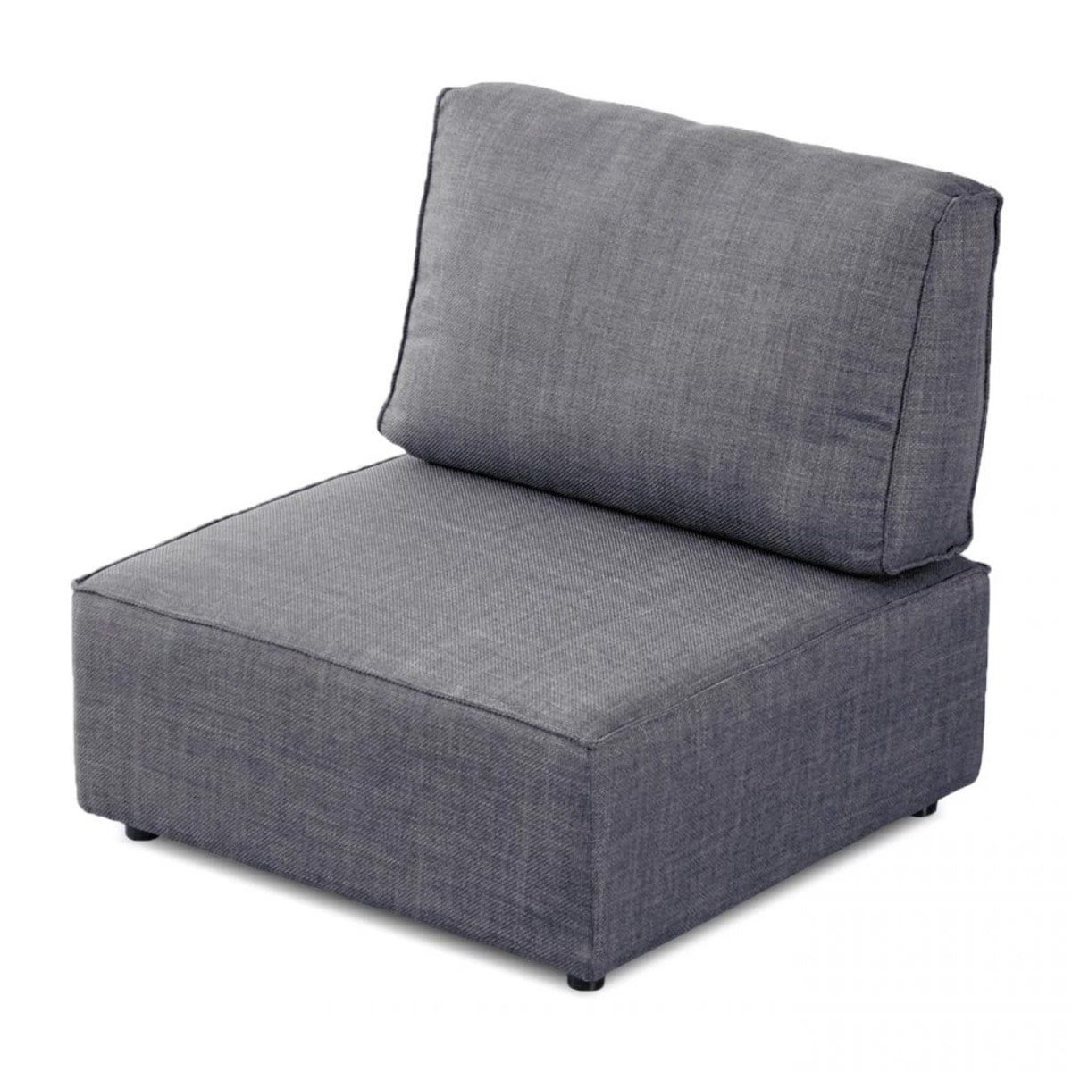 Puff para sofá modular Cubiq Gris