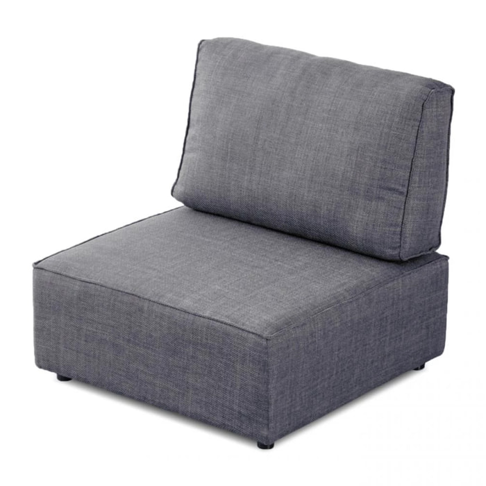 Puff para sofá modular Cubiq Gris