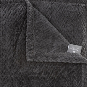 Plaid "Tresse" flanelle 125x150cm