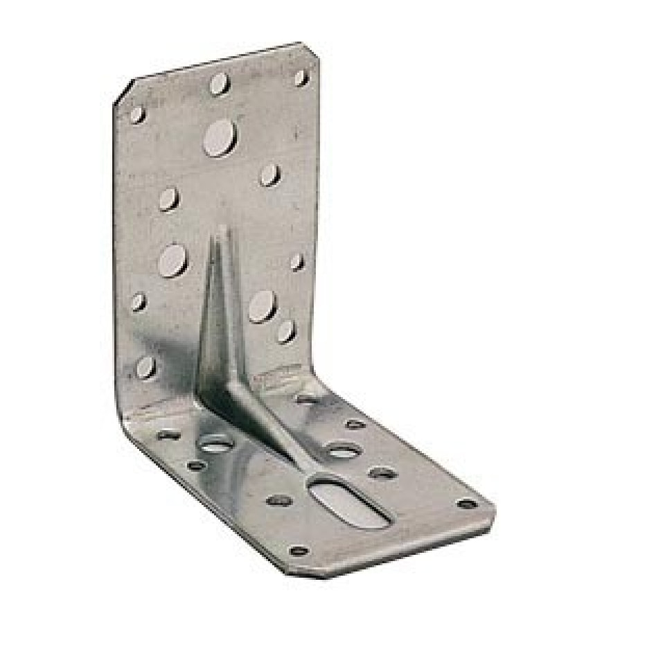 Équerre mixte d'assemblage avec renfort WAELBERS - E2 - 90x90x60mm - Épais.2.5mm - 4904.11