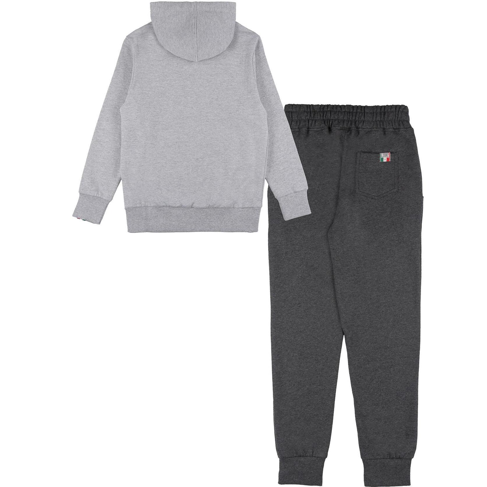 Chándal de invierno para niños Leone 1947 Street Style con capucha y cremallera