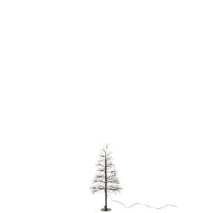 J-Line décoration Arbre - blanc chaud - acier - noir - extra large - LED