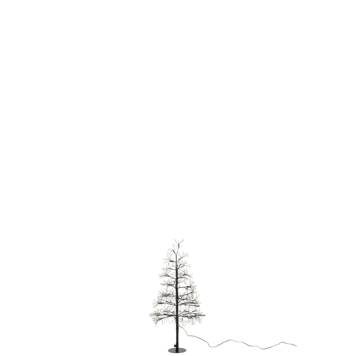 J-Line décoration Arbre - blanc chaud - acier - noir - extra large - LED