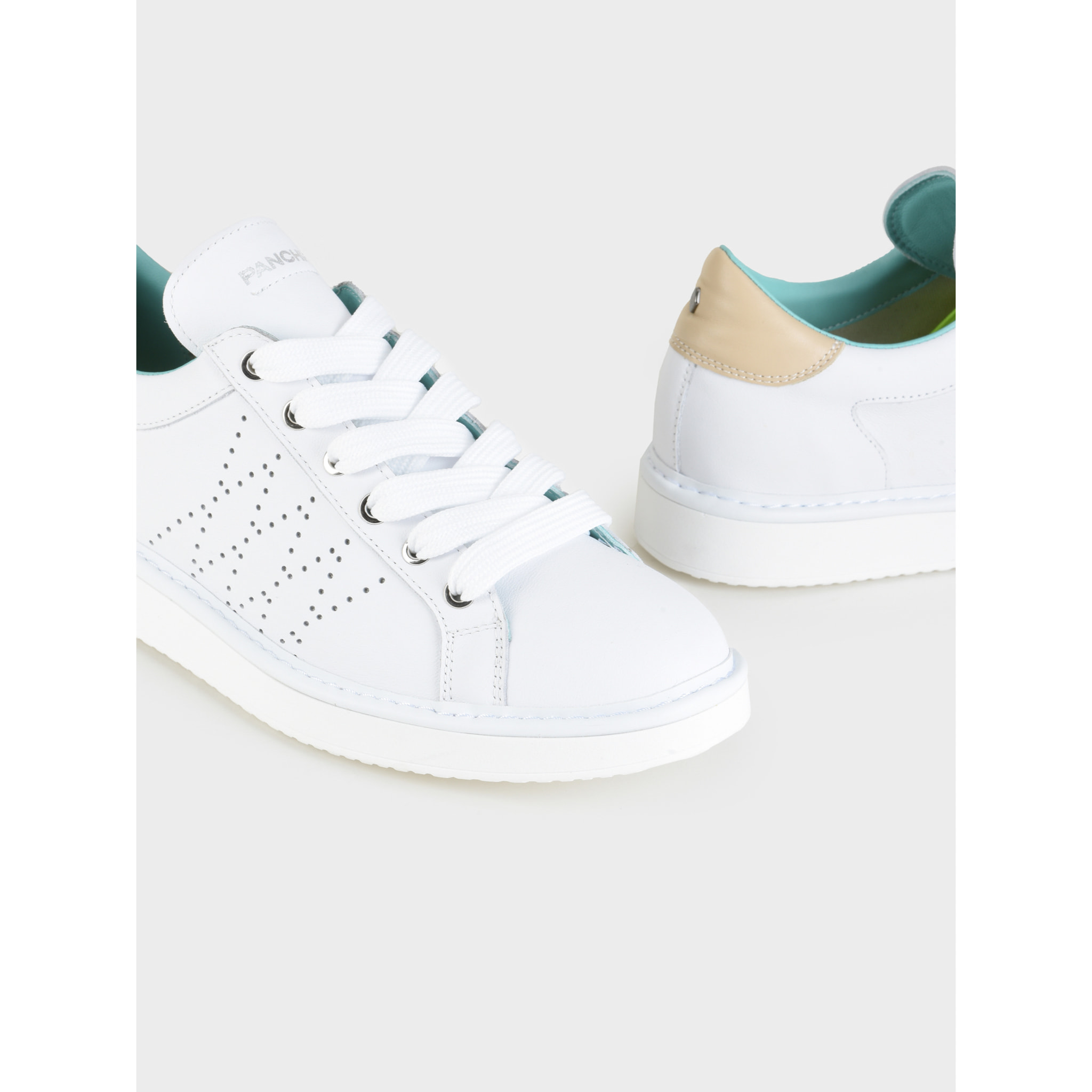 ZAPATO CON CORDONES HOMBRE P01 DE PIEL BLANCO ARENA