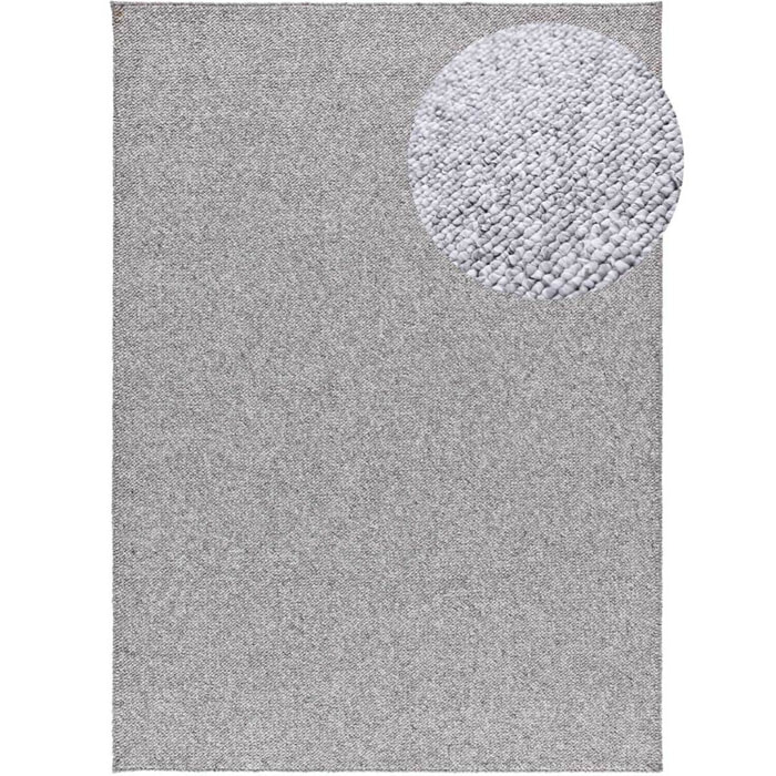 PETRA Alfombra lavable tejido en bucle en plata, varias medidas disponibles.