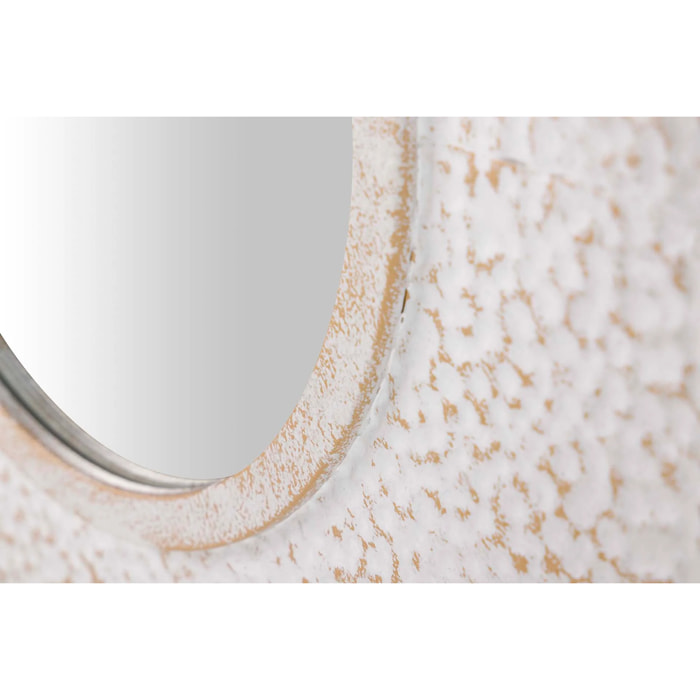 Espejo Metal Redondo Beige 65x8x65 Cm