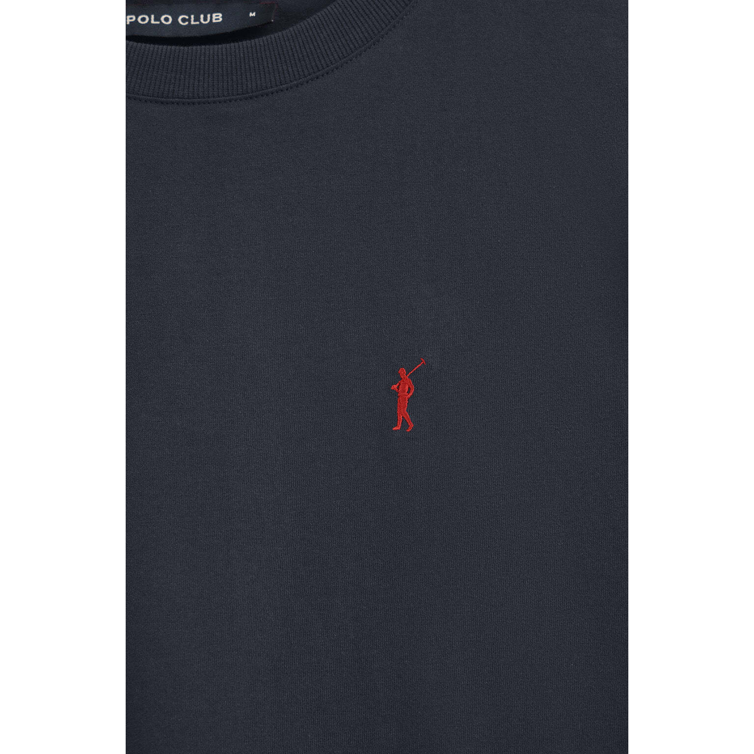 Pack hombre de dos camisetas en azul marino y blanco con cuello redondo y bordado Rigby Go