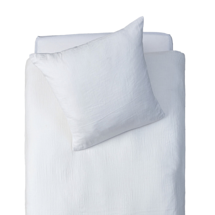 Parure de lit enfant en gaze de coton - Blanc
