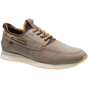 Sneakers Sebago Uomo Beige JUDE FOUR EYE BOAT NBK