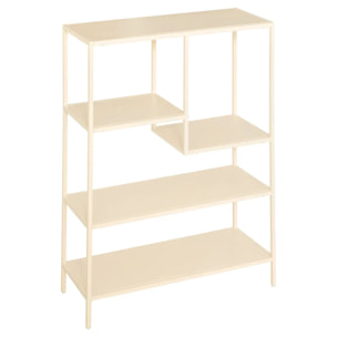 Étagère 4 niveaux Gota beige finition mate poudrée